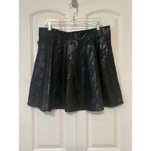 Rock & Republic‎ Women's Sz 16 Fit & Flare Circle Skirt Skirt Black Snake Print